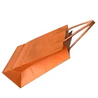 Paper Bag White Bag Paper Rainbow Colors Packaging White Kraft Paper Bag Spot Goods Wholesale