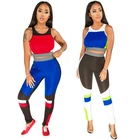 Custom Logo Patchwrok Womans Clothing 2 Piece Outfit set Summer for women 2020