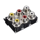 Jinsanxin 3 pin RCA-305A audio socket Micro usb female usb to rca cable rca plugrca connector