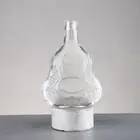 Vodka Bottle Vodka Glass Bottle 750ml Hot Stamping Cork Glass Vodka Bottle 750ml