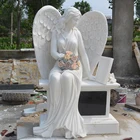 Packaging Customization Cheap Tombstone Cheap Hand Carving Polished Marble Tombstone Sleeping Weeping Angel Statue