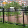 yard garden wrought iron steel fence,galvanized palisade fence,metal fence.