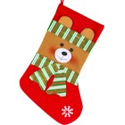 Holiday Lovely Christmas Sock 3D Biscuit Classic Holiday Xmas Stocking Mini Small Christmas Stocking