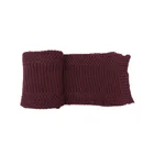 Fashion pure claret color wholesale woman scarf knit thick long scarf