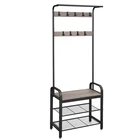 Coat Rack Wood Wood Coat Rack Living Room Hallway Industrial Design Coat Shoe Rack Stand Brown Wood Tree Coat Rack