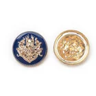 Customized logo fancy fashion engraved metal shank snap button