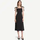 Fashion biack Off the shoulder elegant bow Strapless Dress