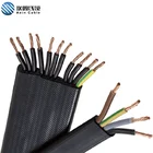 低電圧 H05VVH6-F マルチコア 12x1mm2 フラットクレーンオーバーヘッド電源ケーブル