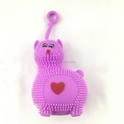 Tpr Puffer Ball New Design TPR Material Puffer Alpaca Bouncy Ball For Children Playing