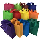 Colorful Non Woven Gift Kids Carrying Shopping Tote Bag for Party Favor