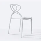 New design italian plastic injection hotel chair