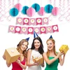 New design adult interested birthday decoration kits, colorful party supplies for birthday