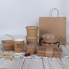 Food Box Packaging Supplier Disposable Takeaway Fast Food Paper Box Custom Design Eco Friendly Food Packaging