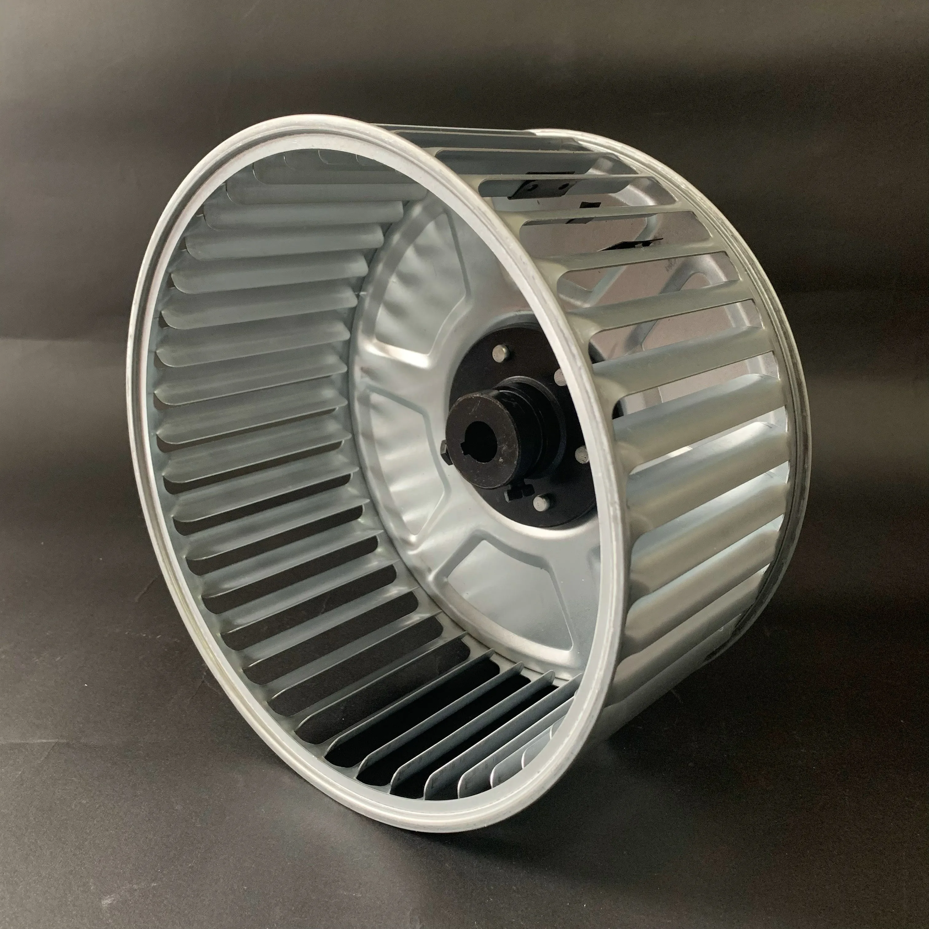 Novo design impulsores ventilador centrífugo roda de vento de aço inoxidável tamanho padrão completo de rodas para detalhes de venda