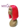 Top Selling Wholesale Suppliers Bob Style Short Indian Hair Front Lace Wig Virgin Human Hair Bob Wigs