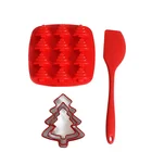 Tool Hot Sale Kithcen Kids Baking Tray Set With 3 Stainless Steel Cookie Cutters Baking Tool