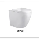 One Piece White Toilet Seat WC Sanitary Ware Bathroom Ceramic Toilet