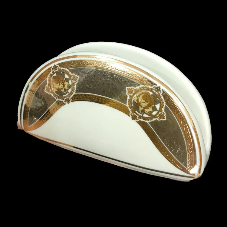 2020 hot wholesale 45 pieces new bone china dinnerware European luxury gold flower tableware sets for wedding party