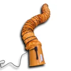movable industrial PVC flexible air duct with carry bag air heater for air waste gas exhaust