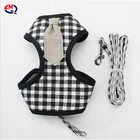 pet dog harness with collar bowtie for dog cat necklace with metal buckle for pet gifts harness
