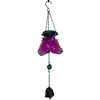 Garden ornament metal Flower Hanging Wind Chimes For Outdoor Decoration