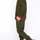 Hot selling model cotton and polyester blend fleece slim fit custom tracksuit for men
