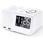2020 Hot Sale Digital FM Multi-function Radio USB Rechargeable LED Display Desktop Alarm Radio Clock