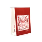 Brown multiwall side gusset pouch kraft paper bag packaging, take away breakfast paper sack for food