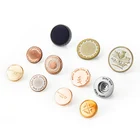 NIUNIU Factory HOT SALE Custom Made Engraved Shank Button Metal Jeans Button Cover For Garment Accessories