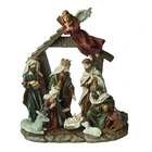 Polyresin Holy Family Figurine Nativity Sets 11 Resin Religious Craft Tabletop Decor