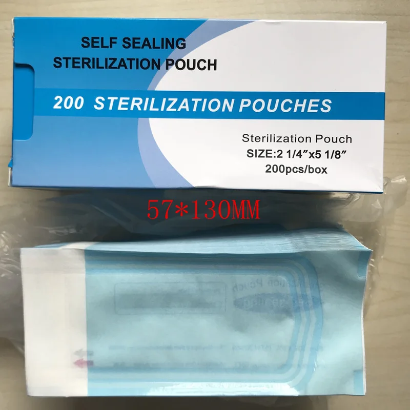 200pcs/box Self Sealing Sterilization Pouches for medical/dental/beauty salon how to use sterile pouches .jpg