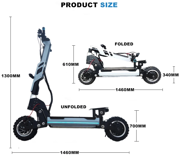 ONAN TAN1 Adult Scooter Dual Motor 5600W Electric Scooter