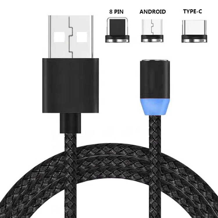KURIYAMA Quality Good Price Fast Charging Speed Usb Cable With Led Light Type C Magnetic Usb Cable - ANKUX.COM
