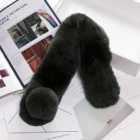 2020 Top Quality Real Rex Rabbit Fur Scarf Women Winter Neck Warm Shawls