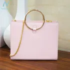 High quality simple design PU leather tote bag women handbag