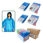 PE Waterproof Disposable Poncho Raincoat