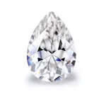 Cheap price synthetic 7 * 10 mm 2 carat pear shape cut EF color VVS moissanite like diamond stones