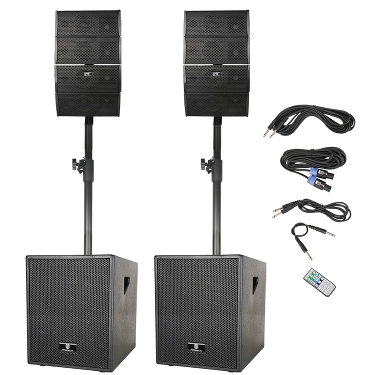 12 Inch 2.1 party multimedia home theatre pa karaoke active column array bass subwoofer dj speaker box & horn system set - ANKUX.COM