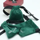 New design custom reusable satin velvet jewelry drawstring bag