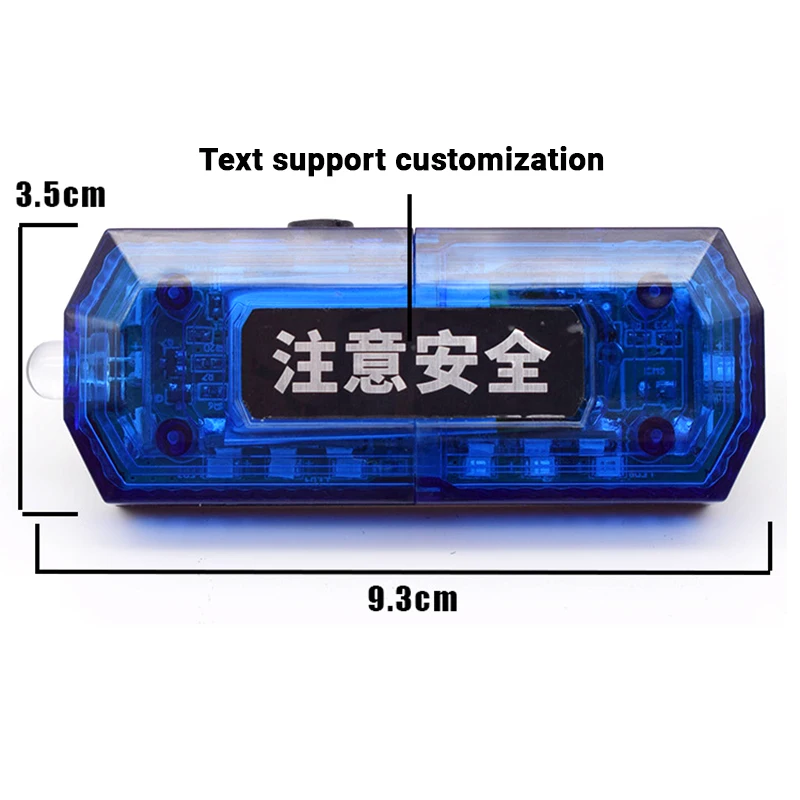 Double Sides Traffic Shoulder Led Rechargeable Flashing Warning Light