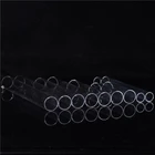 High temperature transparent ozone round head quartz glass tube