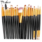 Popular cosmetic tools different colour 20 pcs eye makeup set of makeup brushes