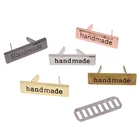 Metal Bag Label High Quality Bag Accessories Custom Logo Metal Label with Washer