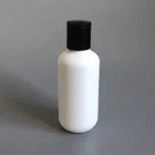 3oz boston round white HDPE plastic bottle