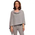 2019 Solid color plain nepal wholesale women knitted cashmere poncho
