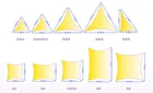uv protection shade sail awning New Sand Color shading cloth sail