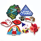 Embroidered Iron Price on Cheap Custom School Cloth Brand Iron on Embroidered Patch