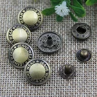 Factory price high quality custom engraved logo snap button for garment