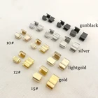 Deepeel ZA125 15# DIY Sewing Tailor Accessories Repair Kit Replacement Up Non-slip Metal Zip Tail Clip Zipper End Stopper