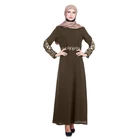 Elegant Modern Polyester Ladies Long Skirt Partywear Maxi Dress For Muslim Women